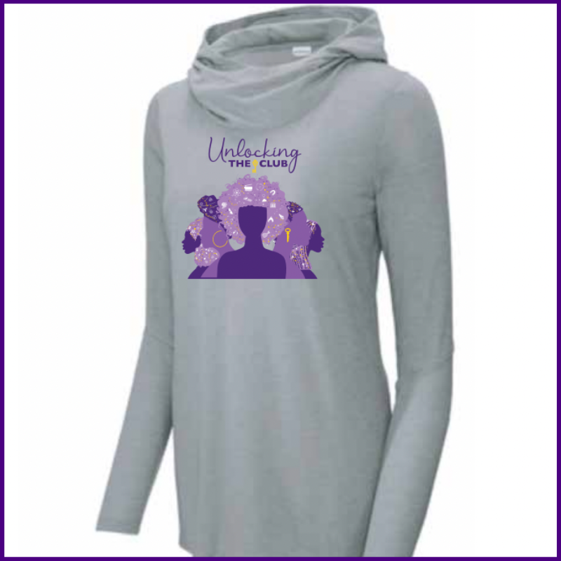 Unlocking the Club Women's Gray Silhoutte Hoodie