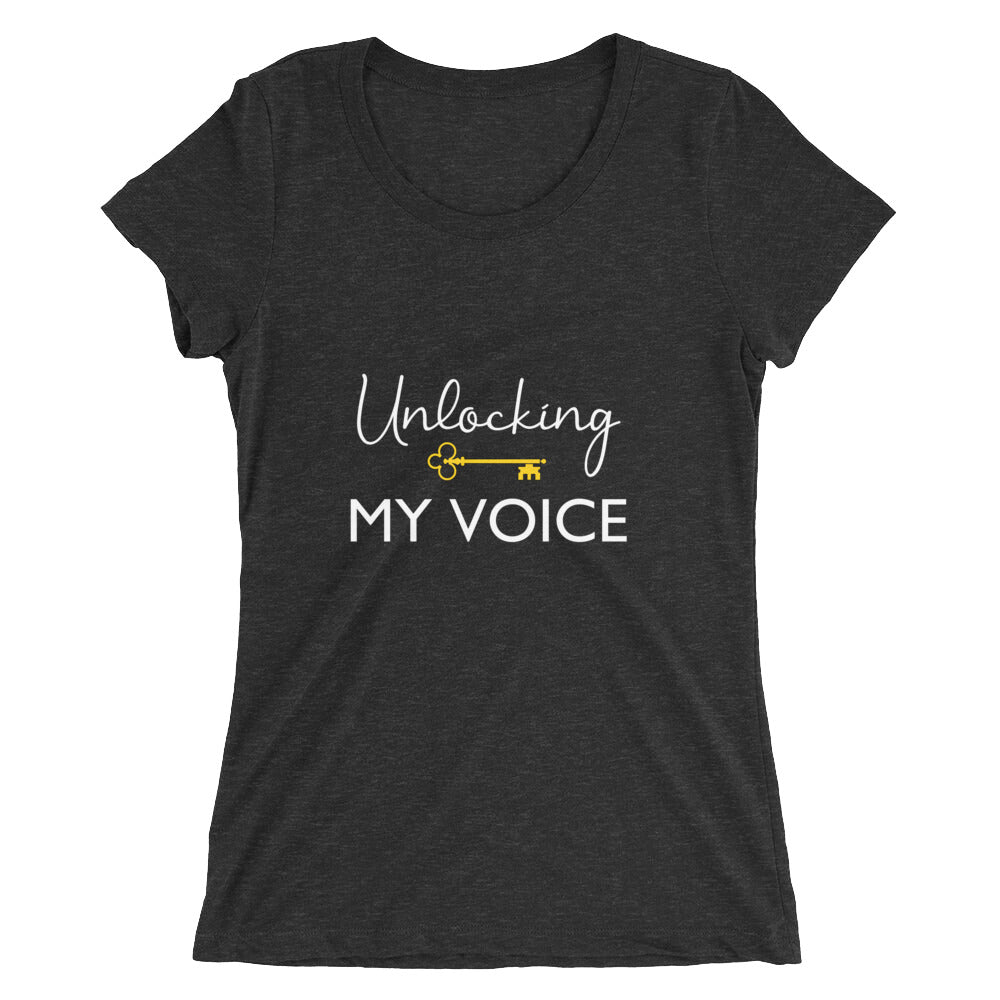 Unlocking MY VOICE Ladies' short sleeve t-shirt
