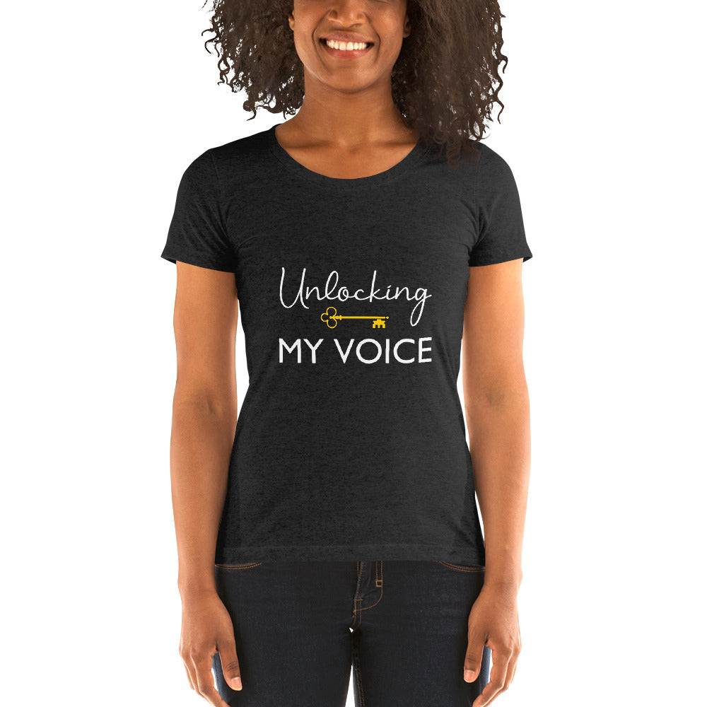 Unlocking MY VOICE Ladies' short sleeve t-shirt